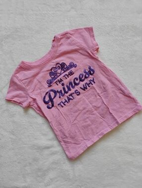 Pink & Purple Glitter Graphic Tee | I'm The Princess That's Why T-shirt | 3T